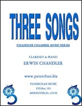 Three Songs for Clarinet and Piano P.O.D. cover